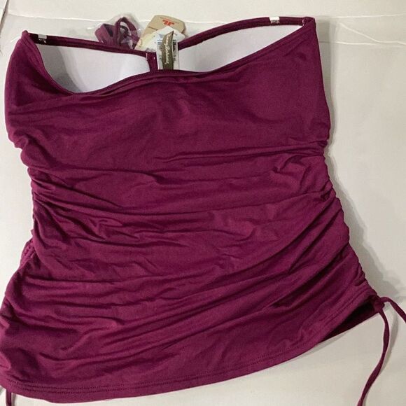 . Tommy Bahama magenta tankini top. MSRP $119 - Picture 10 of 11